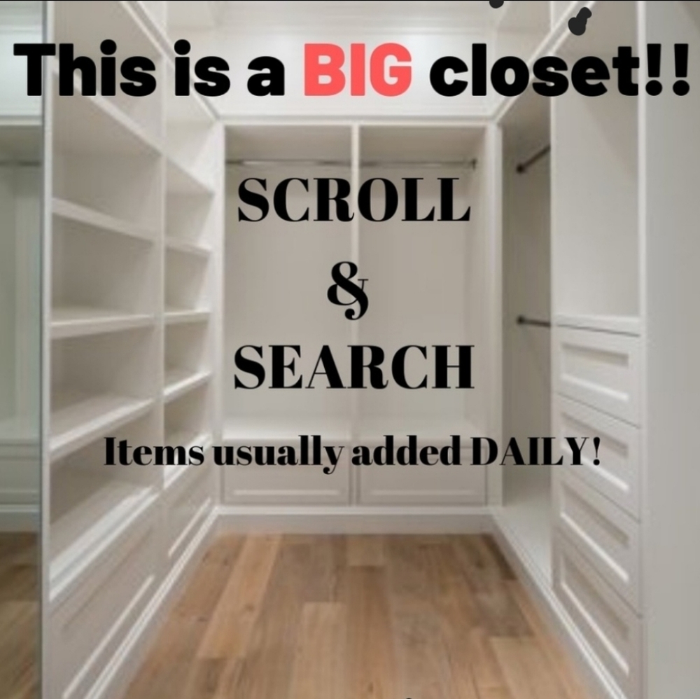 Welcome to my closet, Filter Search to Find what your looking for